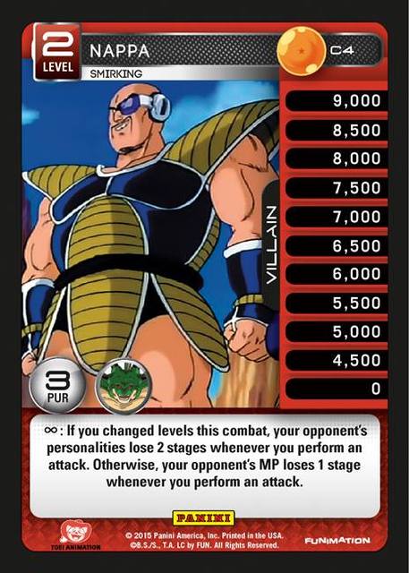 Nappa, Smirking